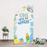 Aperturee - Aperturee Fresh Summer One In The Sun Birthday Half Moon Arch Backdrop